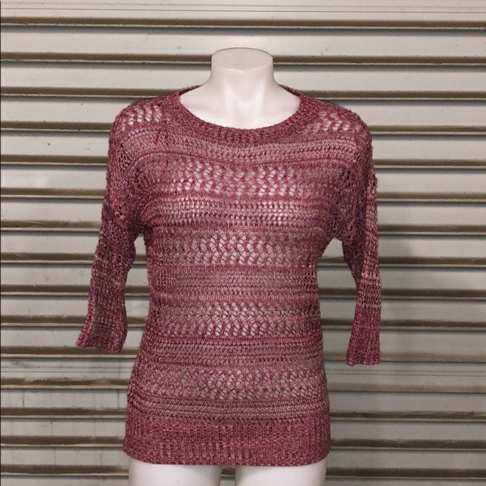 🛍️Liv sweater large weave multicolored